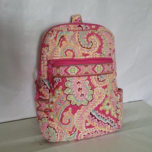 Vera Bradley Retired Paisley Pink Backpack Purse Bag